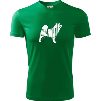 Malamut - Dětské triko sportovní (dresovina) - 158 cm/12 let ( Středně zelená )