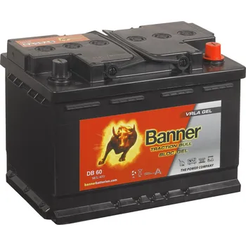 Trakční baterie Banner - Traction BULL Bloc DB 60 12V / 56Ah C20 / 51Ah C5 DIN (d.278 x š.175 x v.190 mm) (Gelová trakční baterie Dry Bull DB 60)