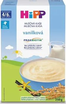 Dětská kaše HiPP Praebiotik mléčná kaše 250 g vanilková
