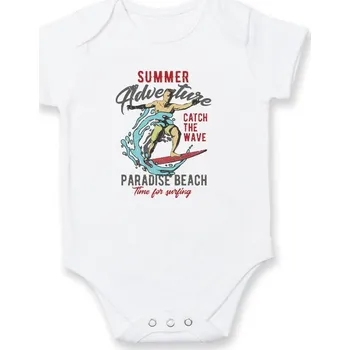 Kojenecký body Summer adventure Catch the Wave - Body kojenecké s krátkým rukávem - Krátký r. 12-18 měs ( Bílá )