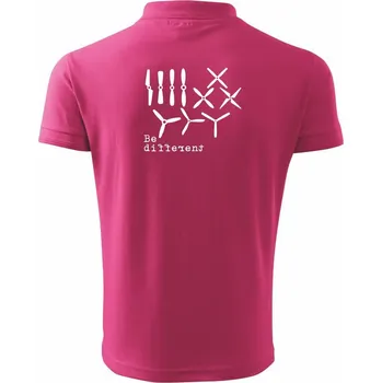 Pánská košile Dron Be different - Polokošile pánská Pique Polo 203 - 2XL ( Purpurová )