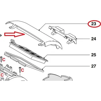 Domácí spotřebič Kryt HEPA filtru 300001866401 pro vysavač Philips