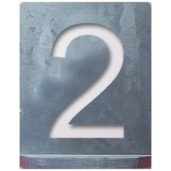 Šablona - Hůlkové - Číslice 70mm