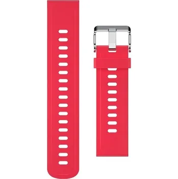 ALIGATOR Silikonový řemínek 22 mm, červený