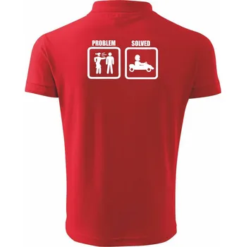 Pánská košile Problém - Auto - Polokošile pánská Pique Polo 203 - L ( Červená )