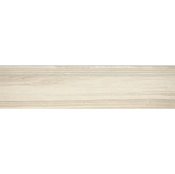 Obklad Board, schodovka, 30x120 cm, světle béžová