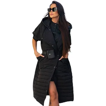 Dámská vesta Ann Gissy Dámská prošívaná vesta dlouhá 0L0 černá