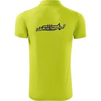 Pánská košile Dáme si do trumpety? - Polokošile Victory sportovní (dresovina) - M ( Limetková )