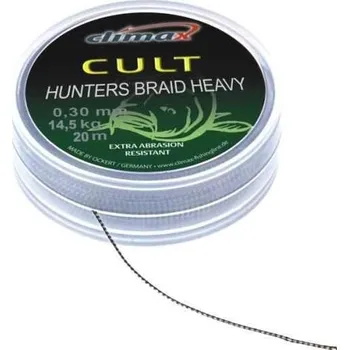 Návazcová pletená šňůra Climax Cult Hunters Braid Heavy 20m Weed - 20lb