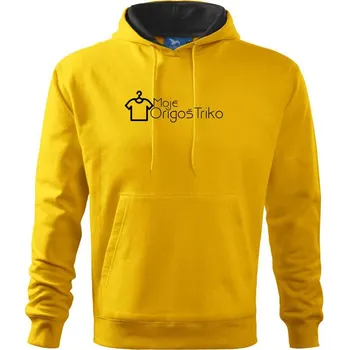 Pánská mikina Moje origoš triko - Mikina pánská Cape s kapucí - S ( Žlutá )