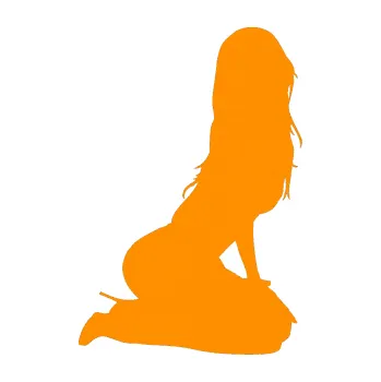 Polep vozidla Erotická žena 013 pravá (06 - oranžová) SAMOLEPKA NA AUTO, NÁLEPKA, FÓLIE, POLEP, TUNING, VLASTNÍ TEXT, TISK, AUTOSAMOLEPKY.cz, POLEPY, OBRÁZEK, LOGO, 3D STICKERS