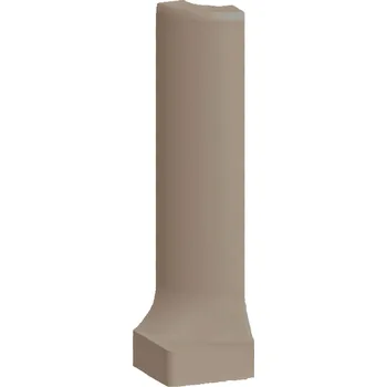 Obklad Taurus Color, TSERB025, sokl s požlábkem-vnější roh, 2,3 x 9 cm, hnědošedá