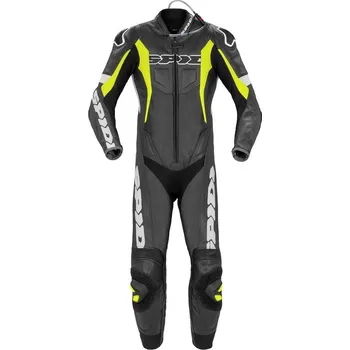 Moto kombinéza jednodílná kombinéza SPORT WARRIOR PERFORATED PRO, SPIDI (černá/žlutá fluo/bílá) Velikost: 54