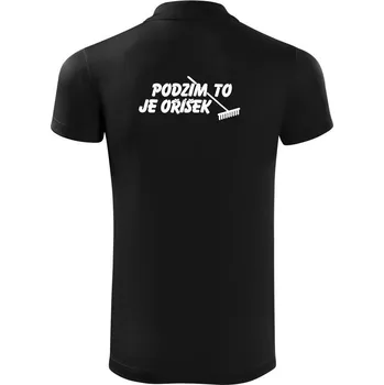 Pánská košile Podzim to je oříšek - Polokošile Victory sportovní (dresovina) - XL ( Černá )