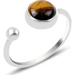 Olivie Stříbrný prsten TYGŘÍ OKO - nastavitelná velikost 4055 Ag 925; 2,5 g.