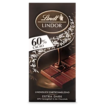 Čokoláda Lindt Lindor Extra Dunkel 60 % 100 g