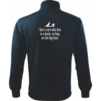 Pánská mikina i dont care - dog - Mikina bez kapuce Adventure - S ( Námořní modrá (velmi tmavá - téměř černá) )