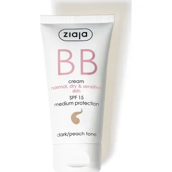 Pleťový krém Ziaja bb krém - normální, suchá, citlivá pleť odstín tmavý SPF15 50ml normální, suchá, citlivá pleť odstín tmavý SPF15 50ml