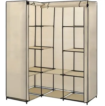 Šatní skříň Vidaxl Rohová šatní skříň 130 x 87 x 169 cm