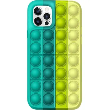 Kryt Iphone 11 Pro Flexible Push Bubble Case zelený-žlutý