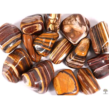 Drahý kámen Magieprirody.cz Tromlovaný kámen Jaspis páskovaný JUMBO velikost 50 - 70 mm - Brazílie #293 Množství: 1ks