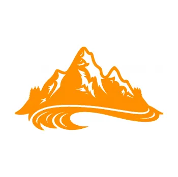 Samolepící dekorace SAMOLEPKA Krajina hory 008 levá (06 - oranžová) NA AUTO, NÁLEPKA, FÓLIE, POLEP, TUNING, VLASTNÍ TEXT, TISK, AUTOSAMOLEPKY.cz, POLEPY, OBRÁZEK, LOGO, SAMOLEPKY