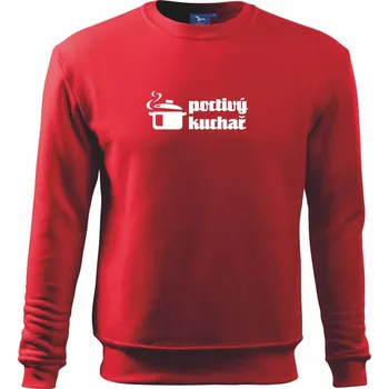 Pánská mikina Poctivý Kuchař - Mikina Essential pánská - 3XL ( Červená )