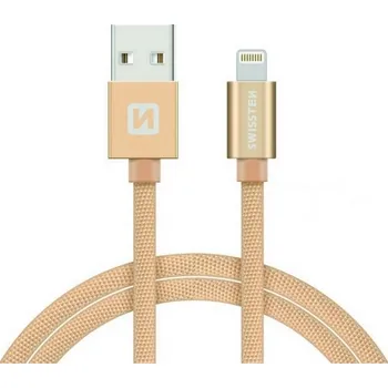 Datový kabel Lightning pro iPhone 1,2m zlatý