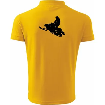 Pánská košile Sněžný skútr - Polokošile pánská Pique Polo 203 - L ( Žlutá )