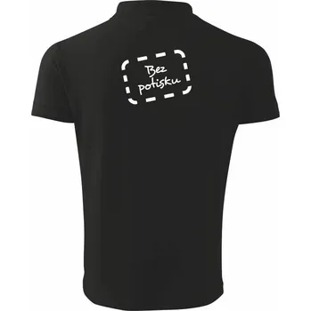 Pánská košile Potisk "bezpotisku" - Polokošile pánská Pique Polo 203 - 3XL ( Černá )