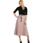 Glara Dlouhá dámská úpletová sukně s melírovaným vzorem 293011