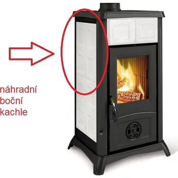 Krbová kamna La Nordica - náhradní boční bílá kachle pro GEMMA ELEGANCE