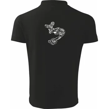 Pánská košile Cyclo přehazovačka - Polokošile pánská Pique Polo 203 - 3XL ( Černá )