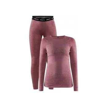 Dámské termoprádlo CRAFT CORE Wool Merino W červená 1909710-414200 L; Červená set + DÁREK DLE VÝBĚRU!