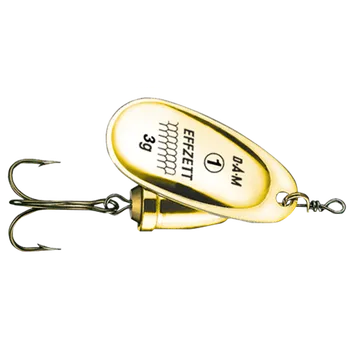 Umělá nástraha DAM EFFZETT Rotační třpytka Executor Zlatá Velikost: Vel.1, váha 3g