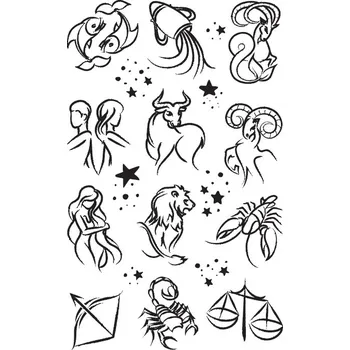 samolepka Tetovací obtisky 8,5 x 13 cm, zvěrokruh