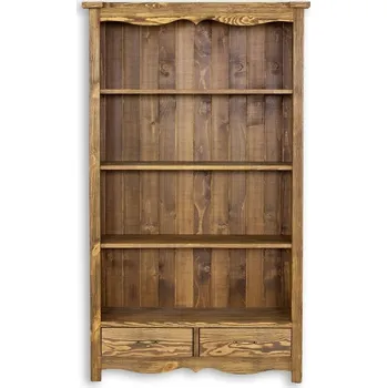 Obývací stěna Retro knihovna WESTERN LUD12 Barevné provedení: Bezbarvý vosk K09