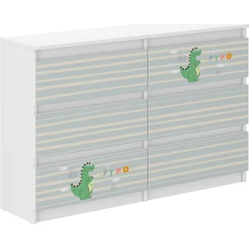 Komoda WD Dětská komoda 140 cm - Dino