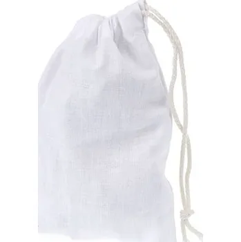 Karnevalový doplněk imago Plátěný pytlík - bílý, velikost malý