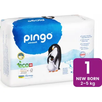 jednorázová plena Pingo ekologické plenky newborn v.1 (2-5 kg) 27 ks