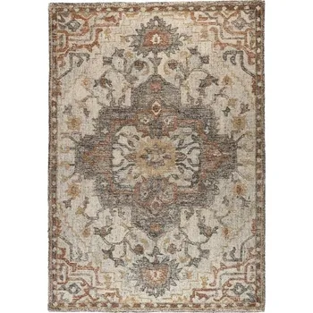 Koberec Šedo hnědý látkový koberec DUTCHBONE AMORI 200 x 300 cm