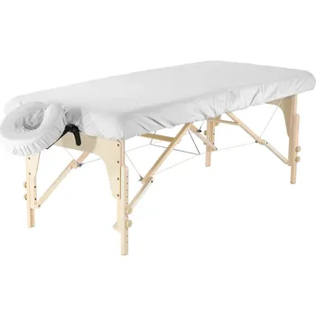 Prostěradlo Set napínací plachta Fabulo na masážní stůl a podhlavník z mikrovlákna bílá 5 barev
