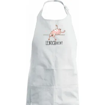 Kuchyňská zástěra Lenoch obecný - Dámská zástěra na vaření - Univerzální velikost ( Bílá )