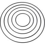 Stoklasa Kovový kruh 5 ks černý