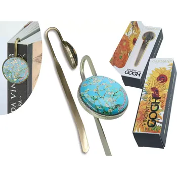 Zarážka na knihu Carmani® Carmani - Záložka do knihy V. Van Gogh, Mandlovník - 14,5*4,5*3 cm