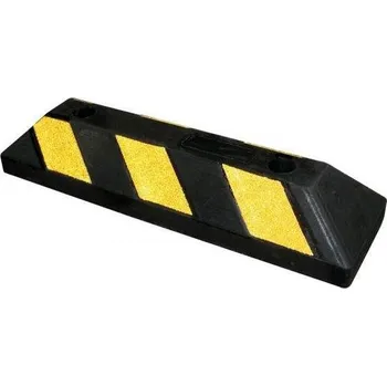 parkovací zábrana Parkovací doraz, pryžový, délka 550 mm, barva žluto-černá, včetně montážního materiálu