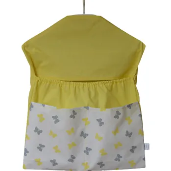 školní kapsář Šatoli.cz Žlutý kapsář na ramínko s gumou MOTÝL