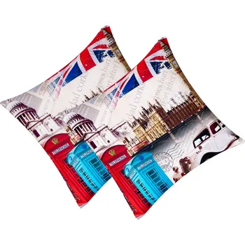 Polštář Numberoplus Dekorační polštář 40x40cm - London hrad a telefon