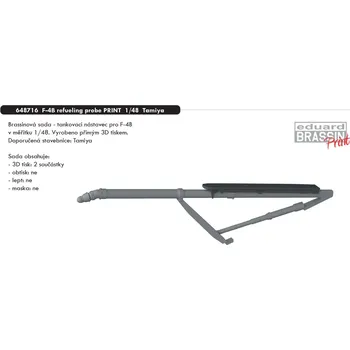 Plastikový model Eduard 1/48 F-4B refueling probe PRINT (TAMIYA)