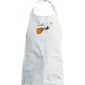Kuchyňská zástěra Basketbalová legenda - Dámská zástěra na vaření - Univerzální velikost ( Bílá )